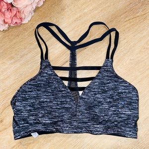 Gray and Black Victoria Secret Sports Bra Size Small VSX Sport